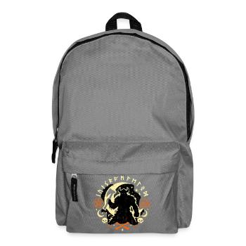Schattendämon mit Symbolen - Rucksack - Mittelgrau - Vorne