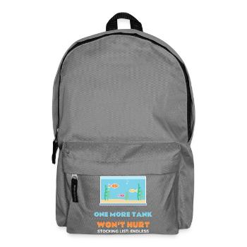 Ein weiteres Aquarium schadet nicht. Komisches Aquarium - Rucksack - Mittelgrau - Vorne