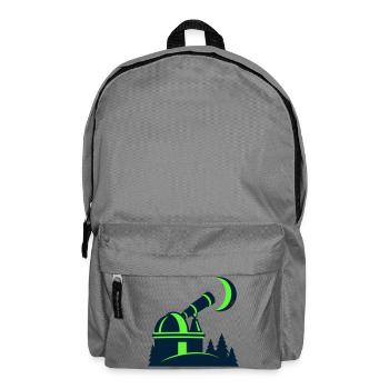 Sternwarte Teleskop Grafik - Rucksack - Mittelgrau - Vorne