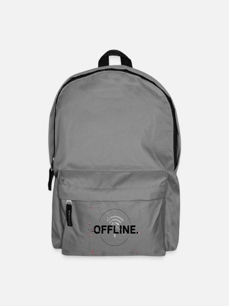 Offline Signal No Wifi Icon - Rucksack - Mittelgrau
