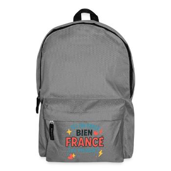 Positive Nachricht France Couleurs Vive - Rucksack - Mittelgrau - Vorne