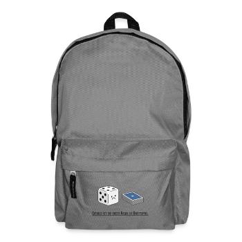 Geduld ist die erste Regel - Rucksack - Mittelgrau - Vorne