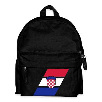 croatia stripe flag - Kinder Rucksack - Schwarz - Vorne