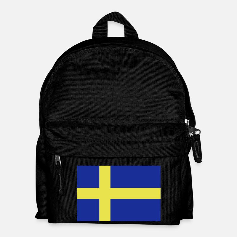 Schweden Flagge - Kinder Rucksack - Schwarz