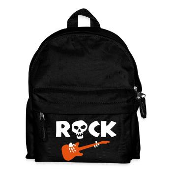 rock_skeleton_2c - Kinder Rucksack - Schwarz - Vorne