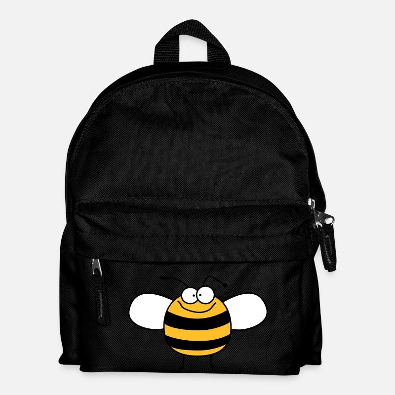 Lustige Süße Kinder Biene / Hummel - Kinder Rucksack - Schwarz