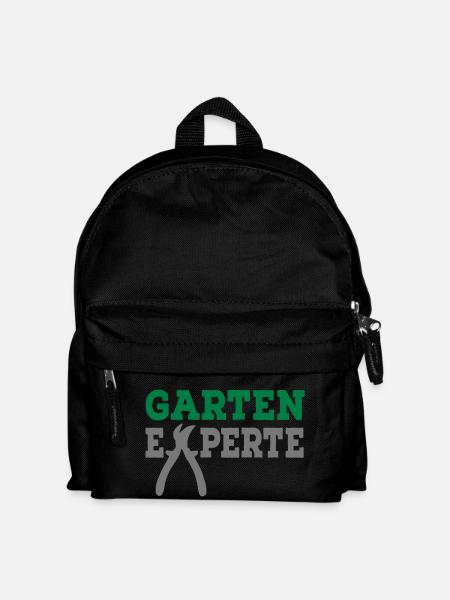 Garten Experte - Kinder Rucksack - Schwarz