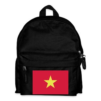 Vietnam flag / Drapeau Viêt Nam - Kids' Backpack - black - Front