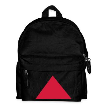 Dreieck - Kinder Rucksack - Schwarz - Vorne