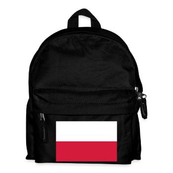 Polen - Kinder Rucksack - Schwarz - Vorne