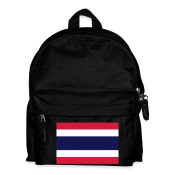 THAILAND FAHNE - Kinder Rucksack - Schwarz - Vorne