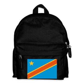 drapeau Congo Kinshasa - Congo flag - Sac à dos Enfant - noir - Devant