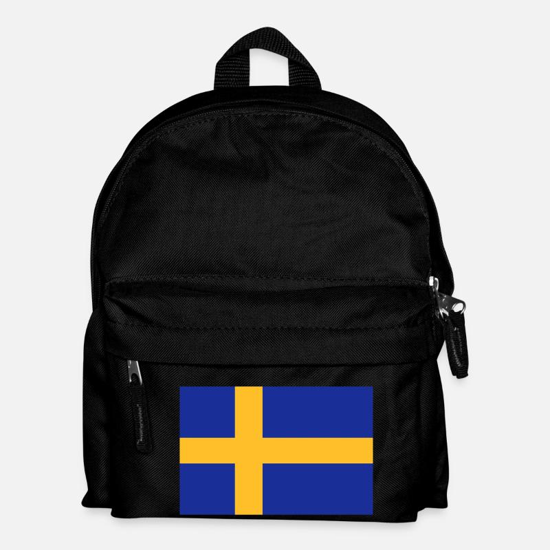 drapeau_suede - Kinder Rucksack - Schwarz