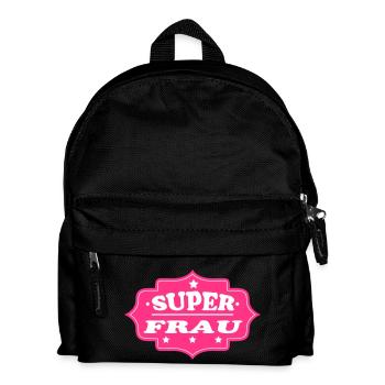 Super frau - Kids' Backpack - black - Front