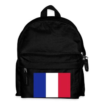 Drapeau français / French flag - Sac à dos Enfant - noir - Devant