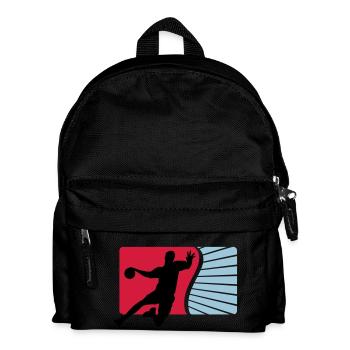 handball - Kinder Rucksack - Schwarz - Vorne