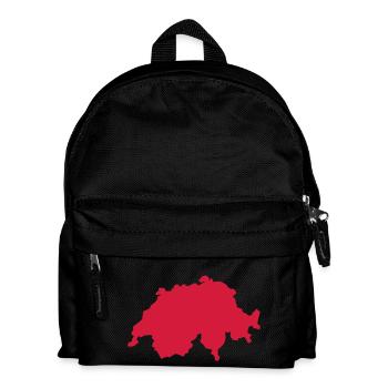 Schweiz - Kinder Rucksack - Schwarz - Vorne