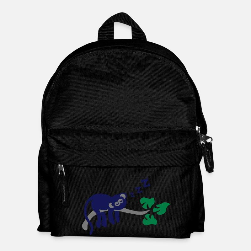 sleeping_monkey - Kids' Backpack - black