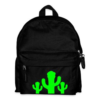 3 Cacti Cactus Prickly Desert Stinger Plants - Kids' Backpack - black - Front