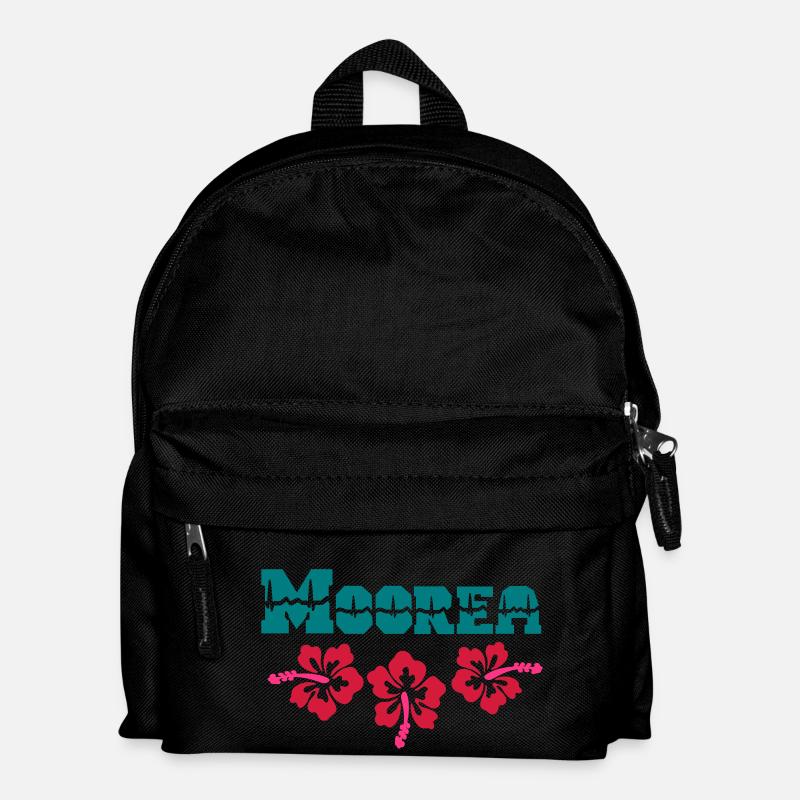 moorea hibiscus - Kids' Backpack - black