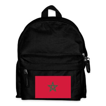Marokko - Kinder Rucksack - Schwarz - Vorne