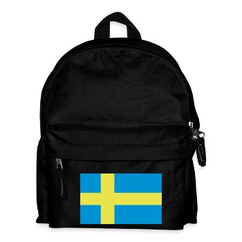 Schweden - Kinder Rucksack - Schwarz - Vorne