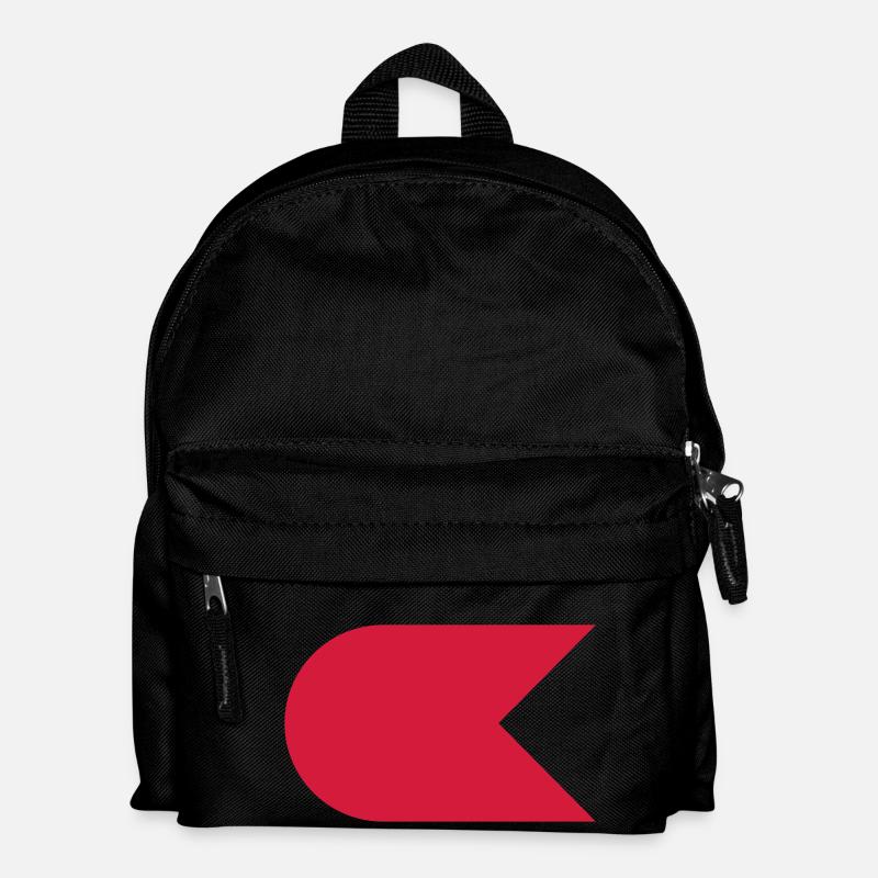 OK Jolle Segelzeichen - Kinder Rucksack - Schwarz