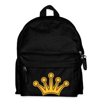 Crown de - Kinder Rucksack - Schwarz - Vorne