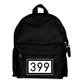 Rheinkilometer 399 Speyer - Kinder Rucksack - Schwarz - Vorne