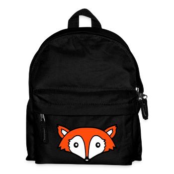Fuchs Rotfuchs Wildes Tier Schlauer Wald Bewohner - Kinder Rucksack - Schwarz - Vorne