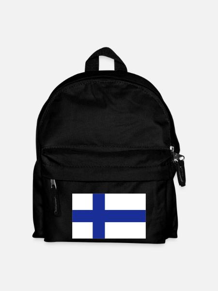Finnland - Kinder Rucksack - Schwarz
