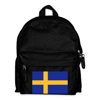 SCHWEDEN - Kinder Rucksack - Schwarz - Vorne