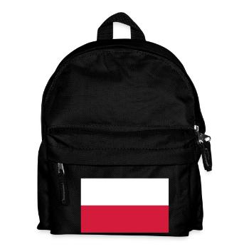 polska flag - Sac à dos Enfant - noir - Devant