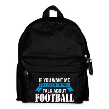 Talk About Football - Kids' Backpack - black - Front