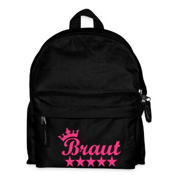 Braut - Kinder Rucksack - Schwarz - Vorne