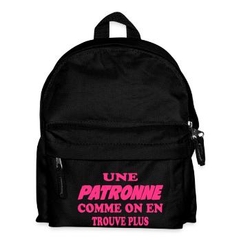 Une patronne comme on en trouve plus - Kids' Backpack - black - Front