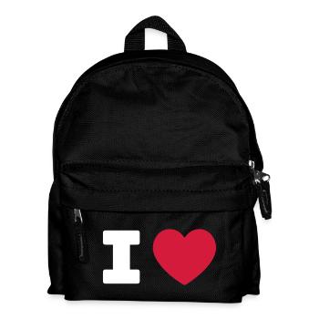 J’AIME - COEUR Ajoutez votre propre texte - Sac à dos Enfant - noir - Devant