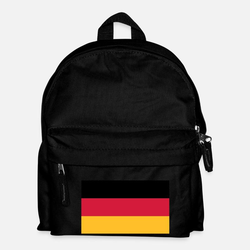 Fahne Flagge Deutschland - Kinder Rucksack - Schwarz