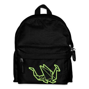 Origami: stolzer Drache - Kids' Backpack - black - Front