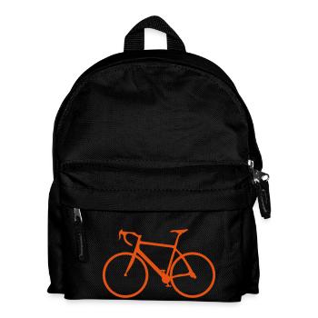 bike race bike cycling 12 - Kids' Backpack - black - Front