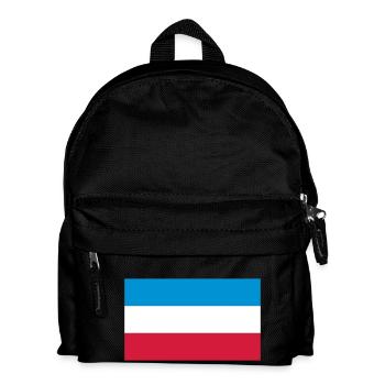 Schleswig-Holstein Fahne - Kinder Rucksack - Schwarz - Vorne