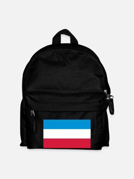 Schleswig-Holstein Fahne - Kinder Rucksack - Schwarz