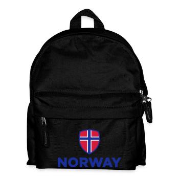 Drapeau national de Norvège - Sac à dos Enfant - noir - Devant