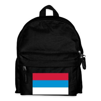 National Flag Of Serbia - Kids' Backpack - black - Front