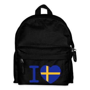 I Love Sweden - Kids' Backpack - black - Front