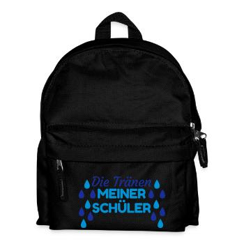 Geschenk Lehrer - Kinder Rucksack - Schwarz - Vorne