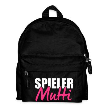 Handball Fussball Tennis Spieler Mutti - Kinder Rucksack - Schwarz - Vorne