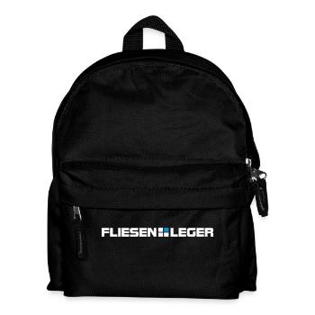 fliesenleger, fliesen, handwerker - Kinder Rucksack - Schwarz - Vorne