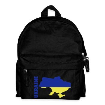 ukraine_umriss_flagge_50 - Sac à dos Enfant - noir - Devant