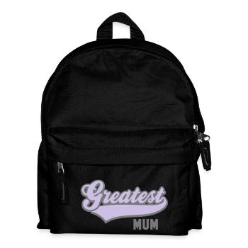 Greatest MUM 2C - Kinder Rucksack - Schwarz - Vorne